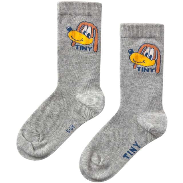 TinyCottons Medium Grey Heather Dog Medium Strømper