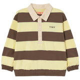 TinyCottons Dusty Yellow Stripes Polo Sleeve T-Shirt