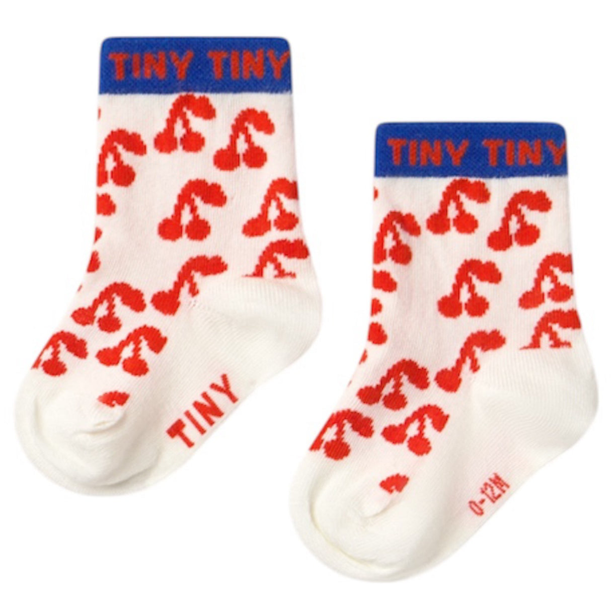 TinyCottons Off-White Cherries Medium Strømper