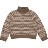 MarMar Heavy Knit Pattern Terre Stripe Talmi Strik Bluse