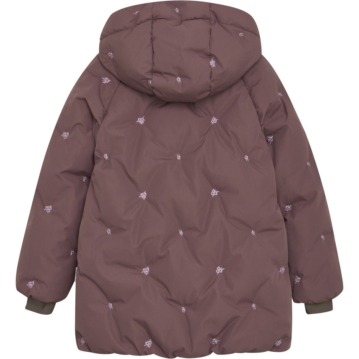 En Fant Rose Taupe Jakke Puffer W. Embroidery