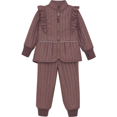 En Fant Rose Taupe Termo Sæt W.Glitter