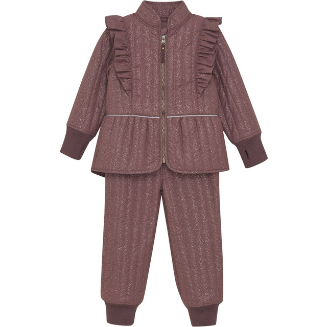 En Fant Rose Taupe Termo Sæt W.Glitter