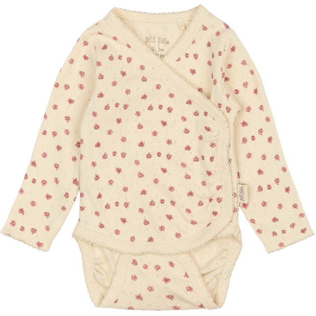 Petit Piao Autumn Anemone AOP PPDia Body L/S Fold Pointel NOOS