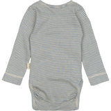 Petit Piao True Navy/Dark Off White PPDian Body L/S Fold Over Stripe NOOS