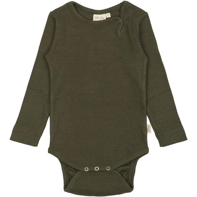 Petit Piao Green Leaf Body L/S Modal