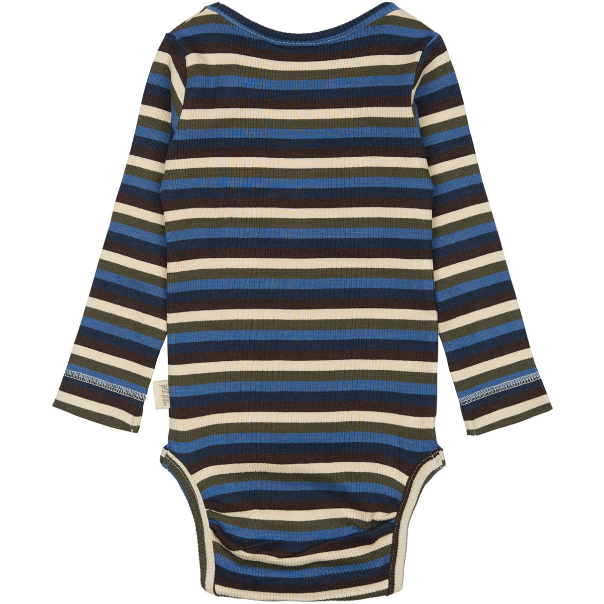 Petit Piao True Navy Multistripe Body L/S Modal Multi Striped