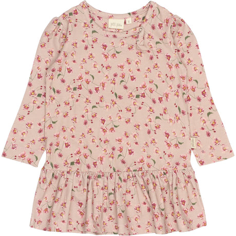 Petit Piao Autumn Anemon Kjole L/S Gather Printed