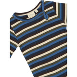 Petit Piao True Navy Multistripe Body L/S Modal Multi Striped