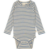 Petit Piao True Navy/off White Body L/S Modal Striped