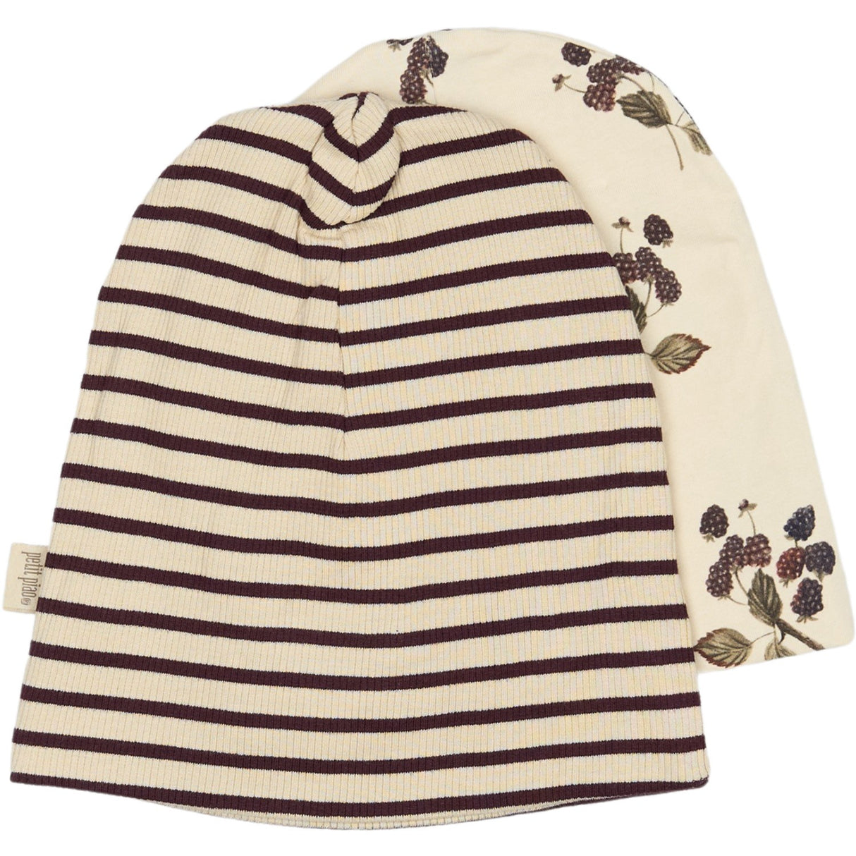 Petit Piao Black Berry Beanie Hue 2 Pak