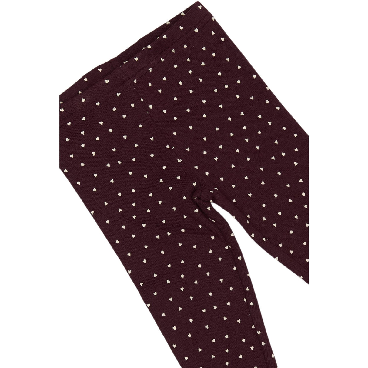 Petit Piao Dark Grape/White Legging Modal Heart