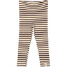 Petit Piao Dark Grape/off White Legging Modal Striped