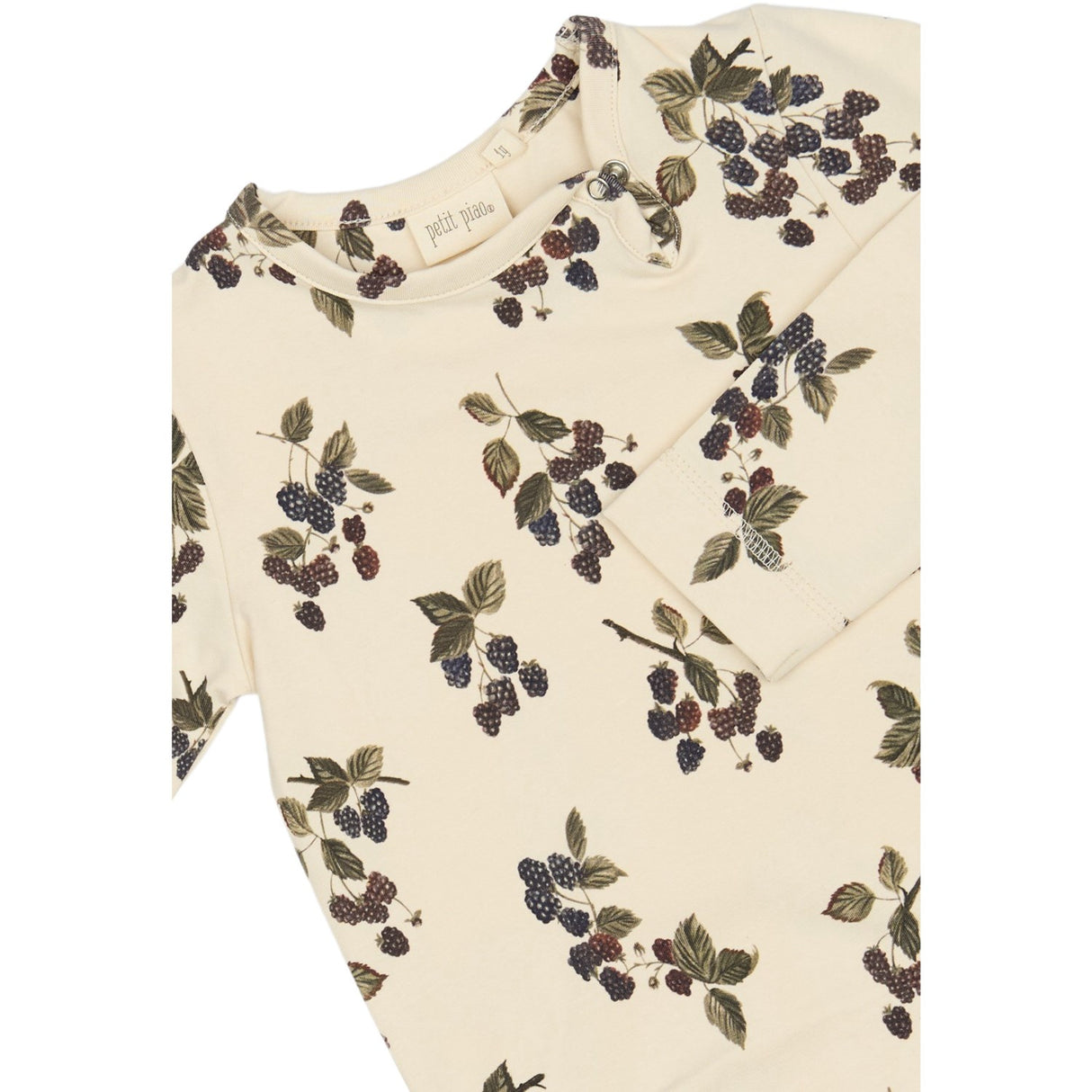 Petit Piao Black Berry Buksedragt L/S Printed