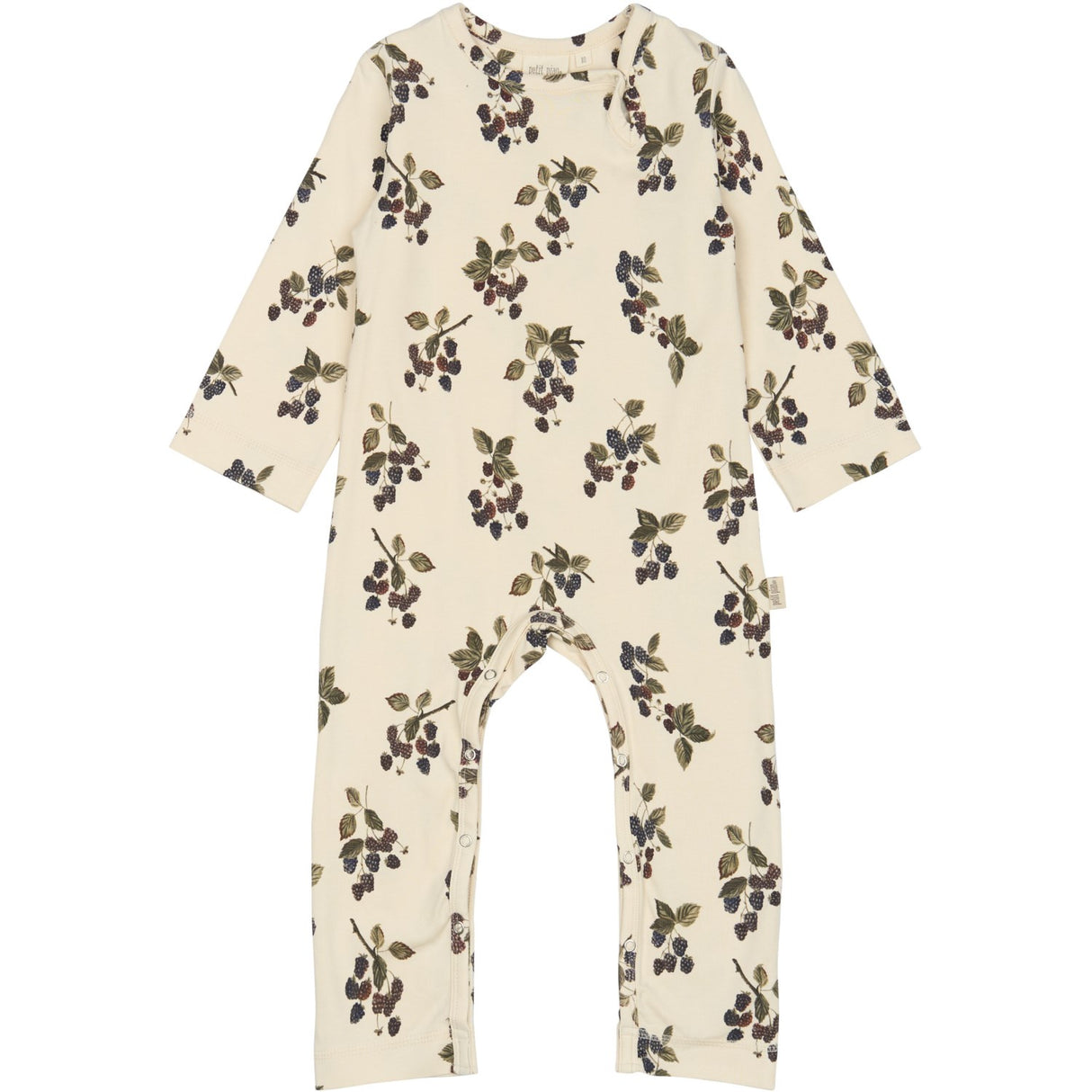 Petit Piao Black Berry Buksedragt L/S Printed