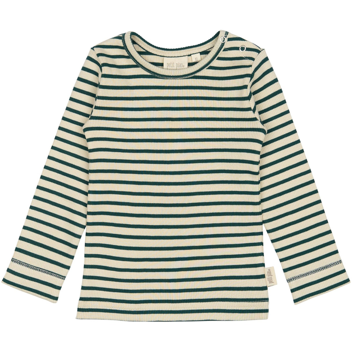 Petit Piao Dark Sea/off White Bluse Modal Striped