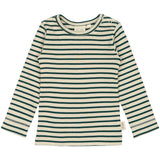Petit Piao Dark Sea/off White Bluse Modal Striped