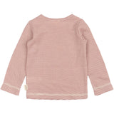 Petit Piao Nostalgic Rose/Dark Off White PPDante T-Shirt L/S Meriono Uld Striped