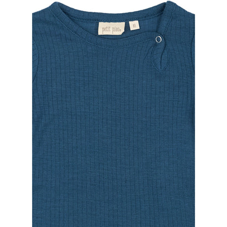 Petit Piao Ensign Blue PPDante Body L/S Merino Uld
