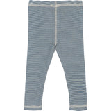 Petit Piao Ensign Blue/dark Off White PPDante Leggings Merino Uld Striped