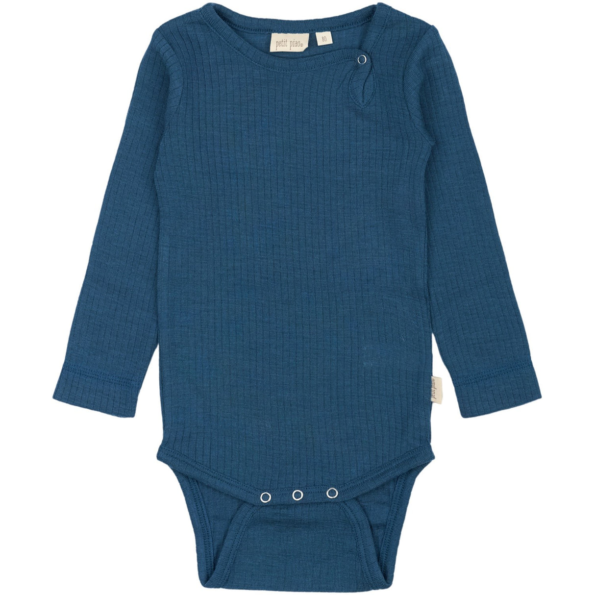 Petit Piao Ensign Blue PPDante Body L/S Merino Uld
