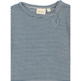 Petit Piao Ensign Blue/dark Off White PPDante Body L/S Merino Uld Striped