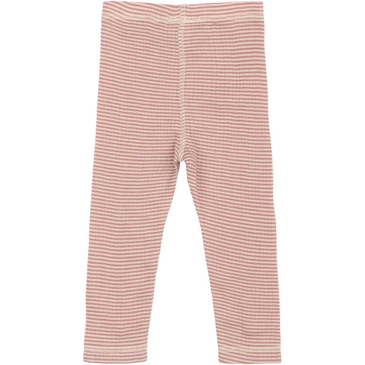 Petit Piao Nostalgic Rose/Dark Off White PPDante Leggings Merino Uld Striped