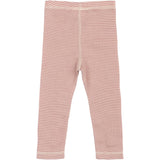 Petit Piao Nostalgic Rose/Dark Off White PPDante Leggings Merino Uld Striped