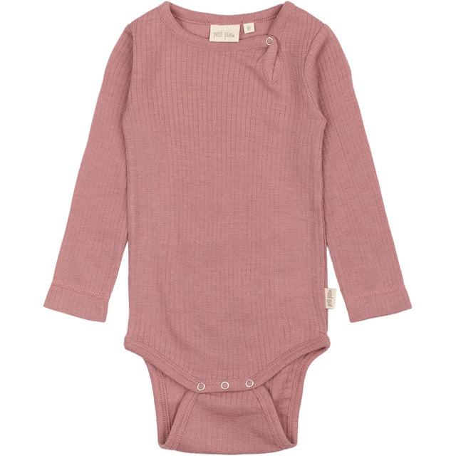 Petit Piao Nostalgic Rose PPDante Body L/S Merino Uld