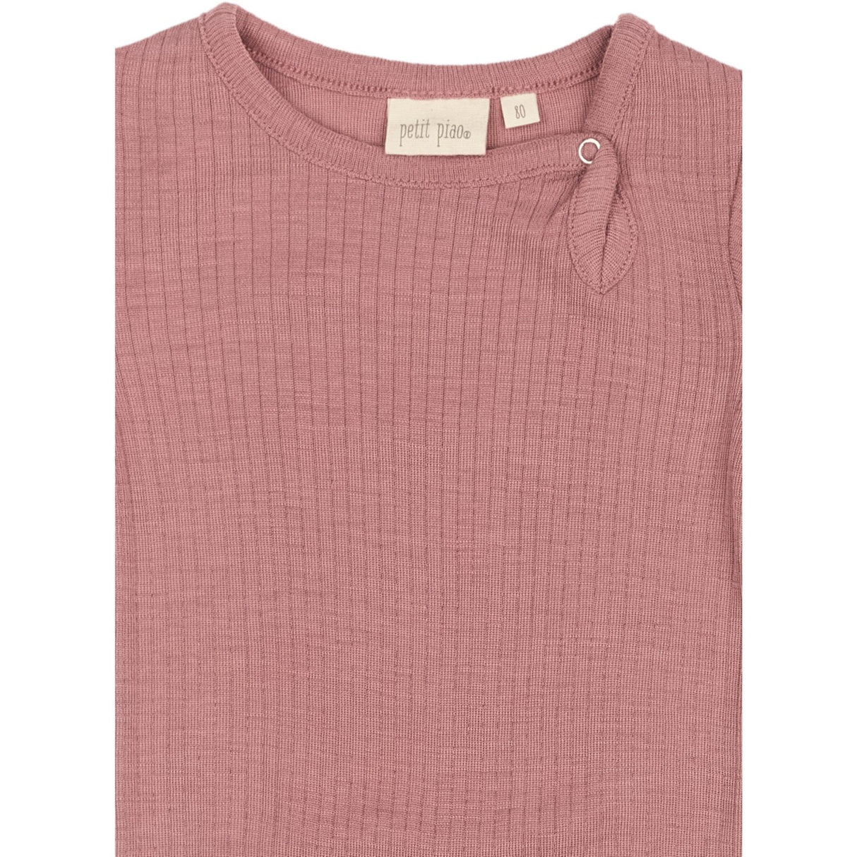 Petit Piao Nostalgic Rose PPDante Body L/S Merino Uld