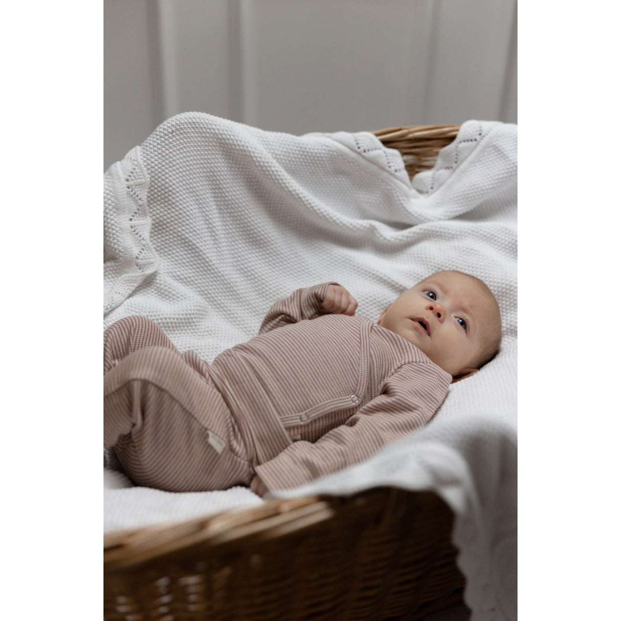 Petit Piao Nostalgic Rose/Dark Off White PPDian Fold Leggings Stripe NOOS