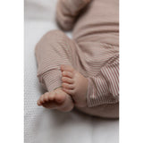 Petit Piao Nostalgic Rose/Dark Off White PPDian Fold Leggings Stripe NOOS