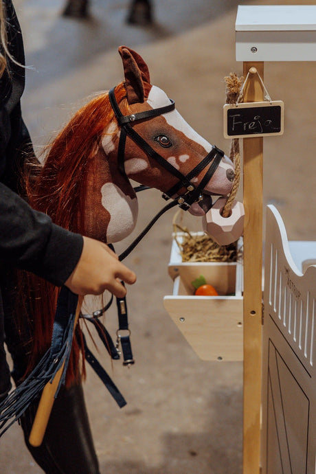 by Astrup Kæphest, Coco, Rødbrun/Hvid