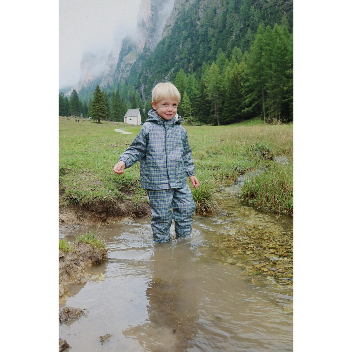 Konges Sløjd Laurel Blue Check Rainy Palme Sæt