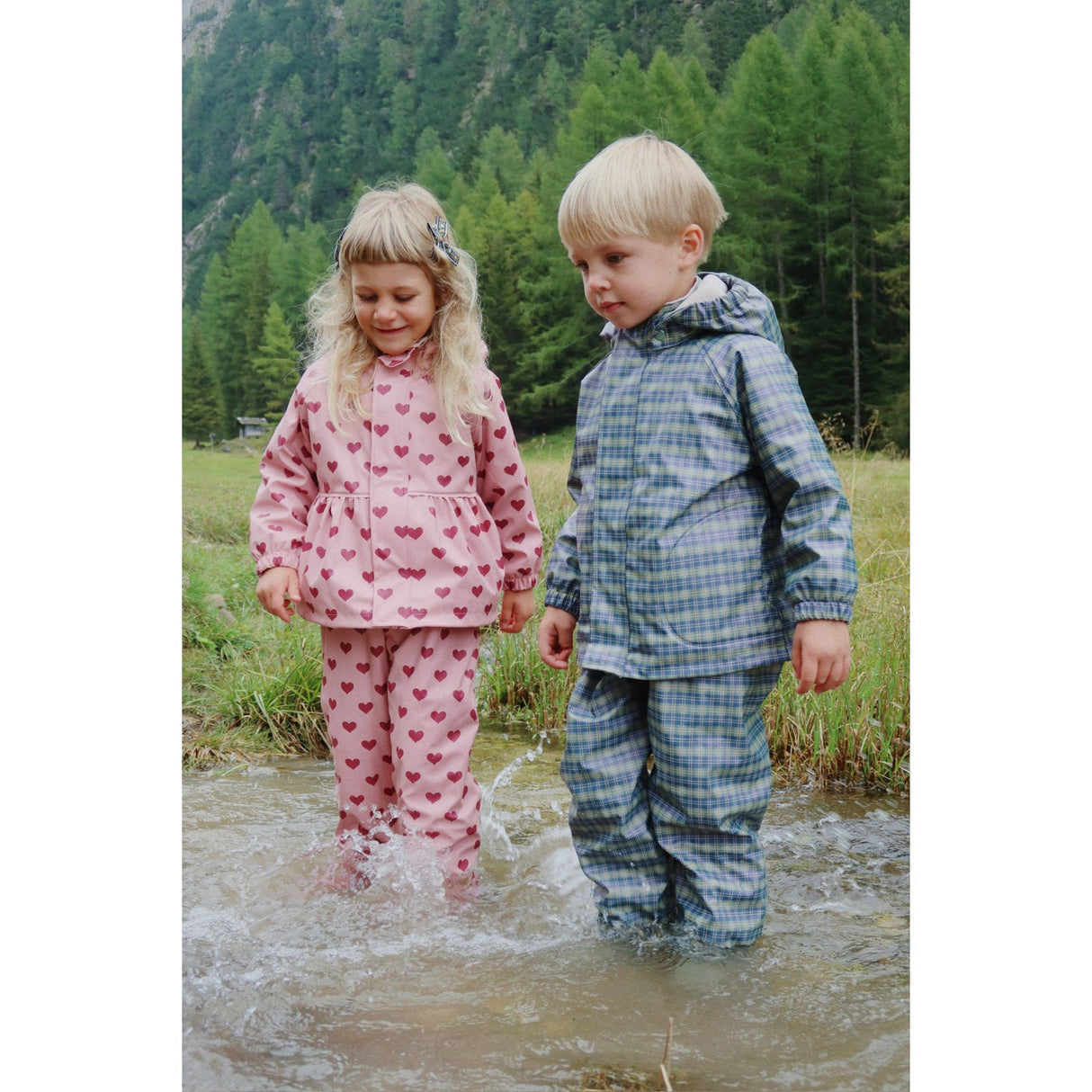 Konges Sløjd Laurel Blue Check Rainy Palme Sæt