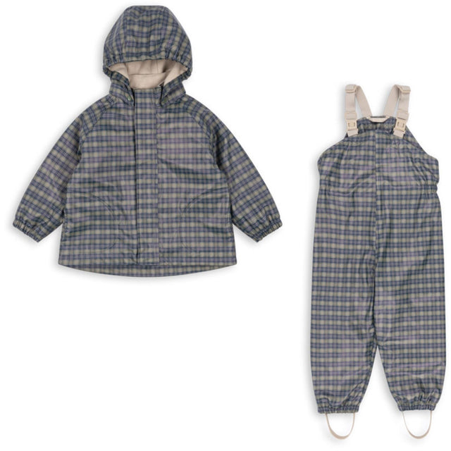 Konges Sløjd Laurel Blue Check Rainy Palme Sæt