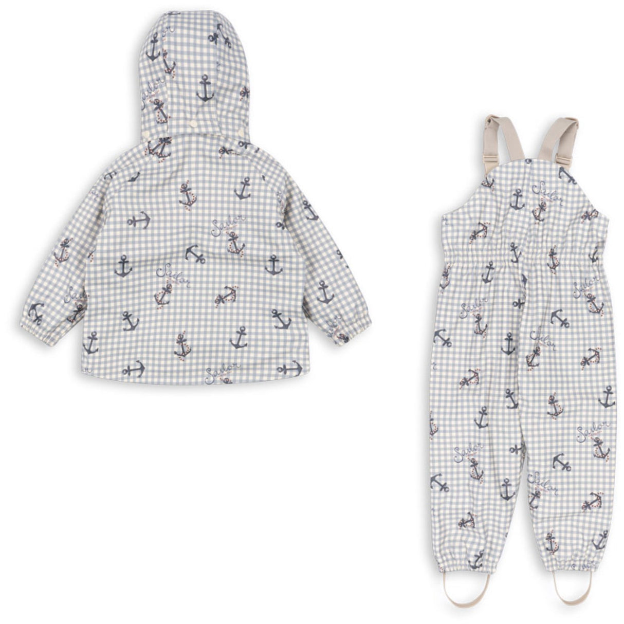 Konges Sløjd Sailor Check Rainy Palme Sæt