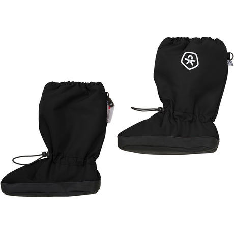 Color Kids Black Footies W. Anti Slip