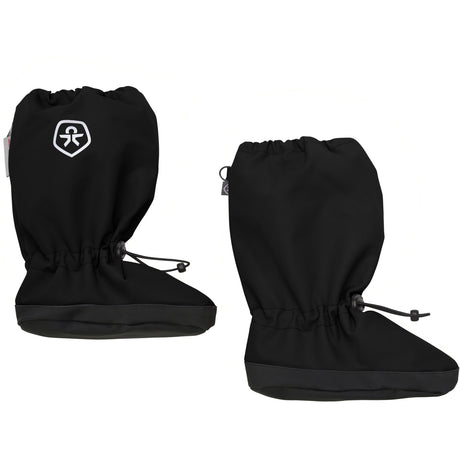 Color Kids Black Footies W. Anti Slip