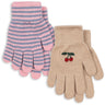Konges Sløjd Cherry/Stripe 2 Pak Filla Handsker