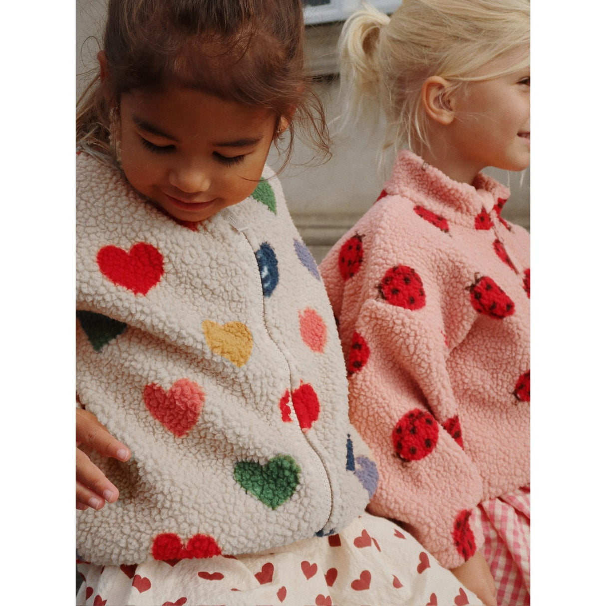 Konges Sløjd Ladybug Pink Jody Bamse Jakke Grs