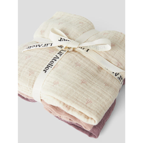 Lil'Atelier Turtledove Nostalgia Rose/Cameo Rose Nbnfergie 3-Pak Nappies Lil