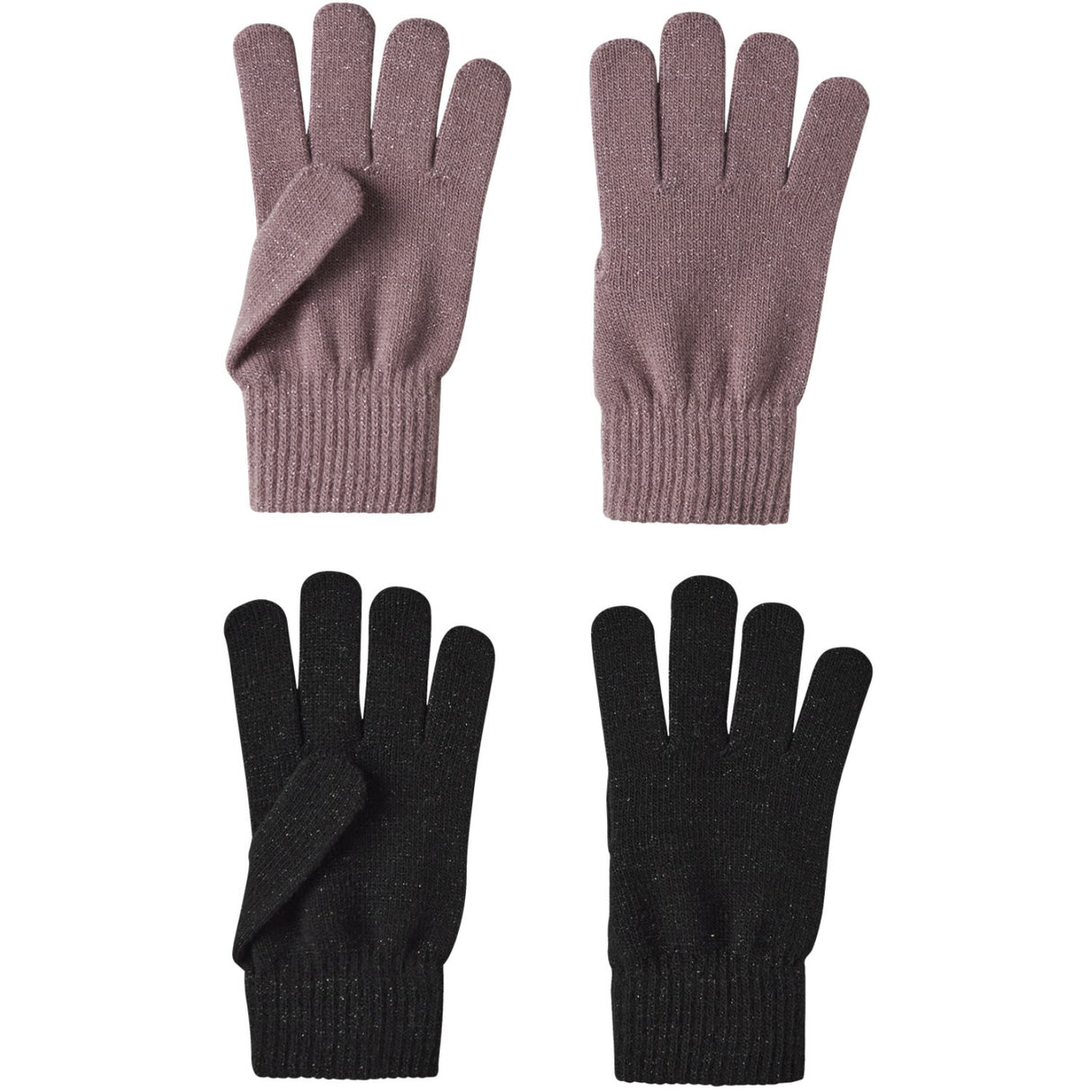Name It Black Woodrose Nkfmagic Glitter Handsker 2P