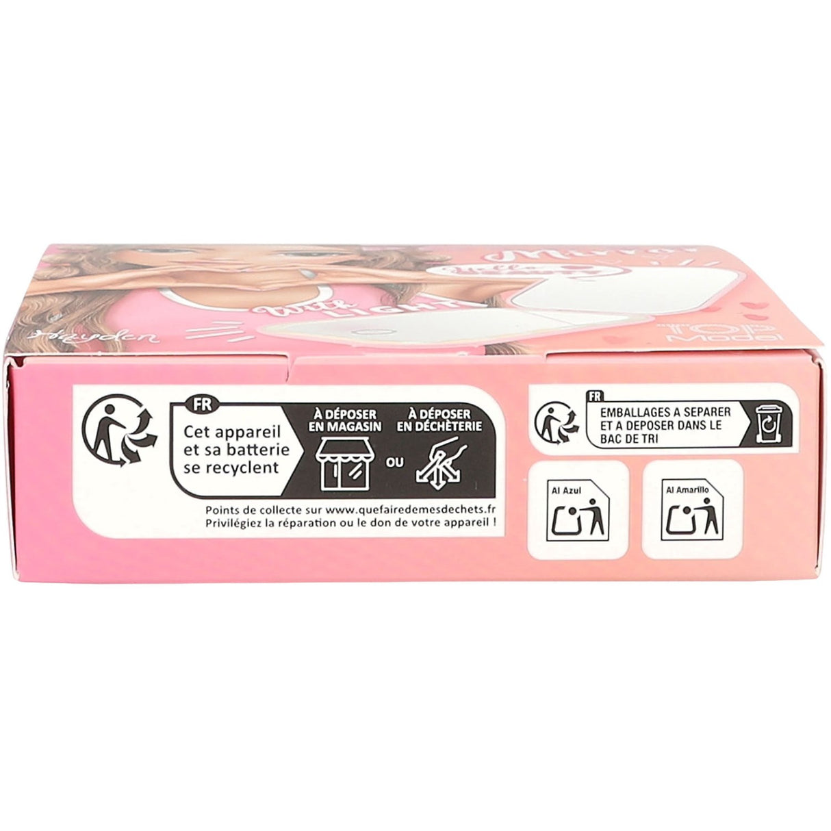 TOPModel Beauty And Me Foldbart Lommespejl Med LED