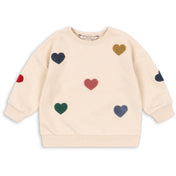 Konges Sløjd Multi Heart Lou Terry Sweatshirt Ocs