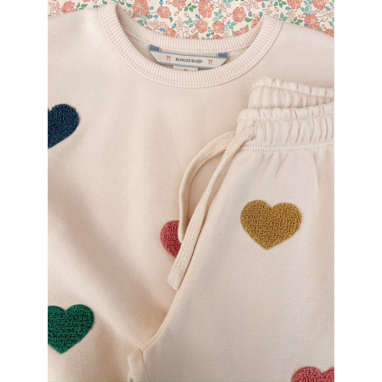 Konges Sløjd Multi Heart Lou Terry Sweat Bukser Ocs