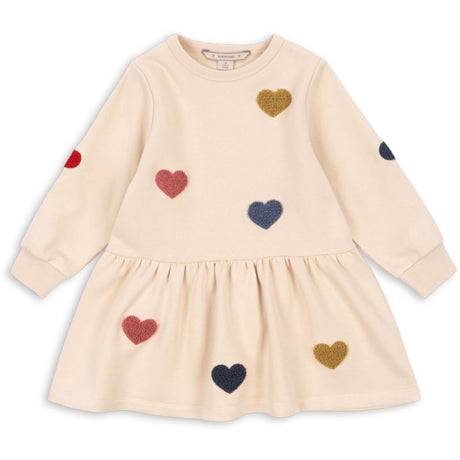 Konges Sløjd Multi Heart Lou Terry Sweat Kjole Ocs
