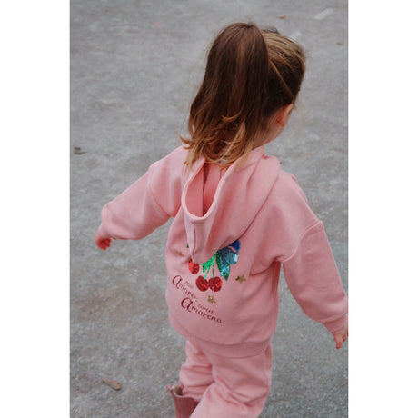 Konges Sløjd Mellow Rose Lou Paliet Sweat Zip Hætte Ocs