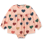 Konges Sløjd Coeur Rose Coloré Elin Romper GOTS