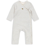 Konges Sløjd Stripe Bluie Basic Newborn Onesie GOTS